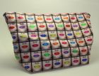 Lips fabric cosmetic / toiletries bag