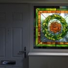 Meriden stained glass panel