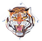 Snarling Tiger -  not for sale